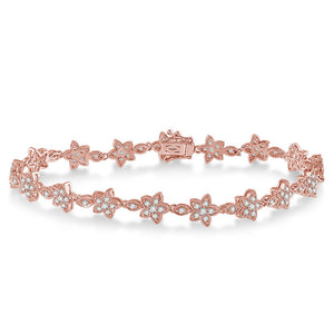 Diamond Flower Bracelet - Best & Co.