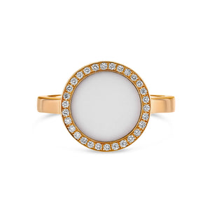 Agate with Diamond Halo Ring - Best & Co.