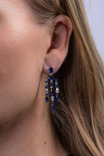 Sapphire and Diamond Chandelier Earrings