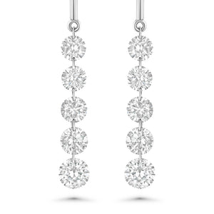 Floating Diamond Earrings