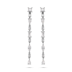 Delicate Multi-Shape Diamond Earrings - Best & Co.