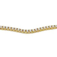 Yellow Gold Diamond Line Necklace (4.3 tcw)