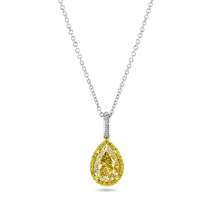 Yellow Diamond Pear Drop (3.65 carat) - Best & Co.