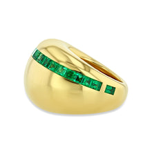 18k Yellow Gold Emerald Ring