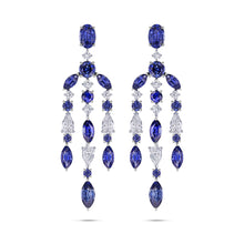 Sapphire and Diamond Chandelier Earrings - Best & Co.